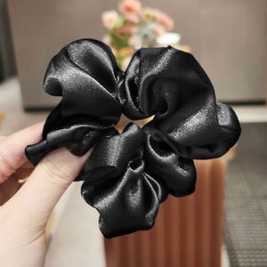 Black Satin Scrunchie